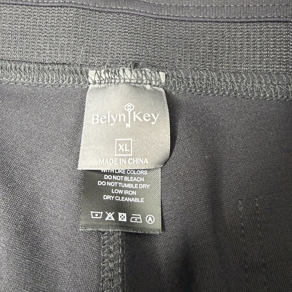 Belyn Key Golf Commuter Crop Pants Women's Sz XL Slim Fit Black Onyx Mid Rise - Picture 9 of 12